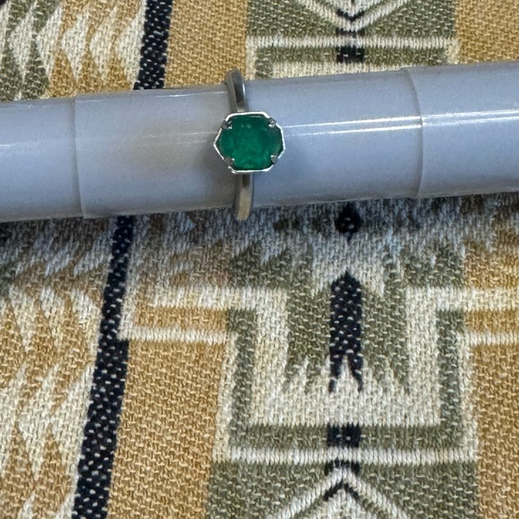 Silver KS Emerald Ring - Picture 4 of 4